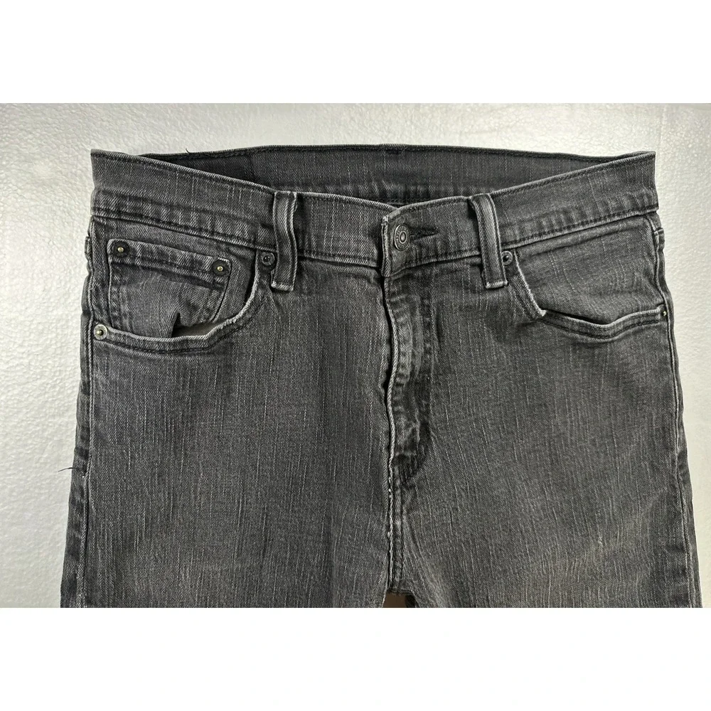 Levi's 508 Jeans Men's 28x27.5 Regular Taper Fit Black‎ Dark Wash Denim